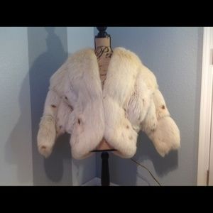Beautiful real fox fur coat used, but still is very pretty